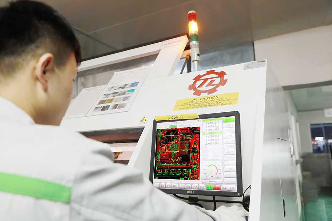 Engineers begin designing the original layout of printed circuit board