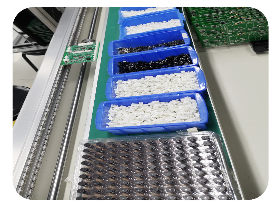 Components Soldered to The PCB Board